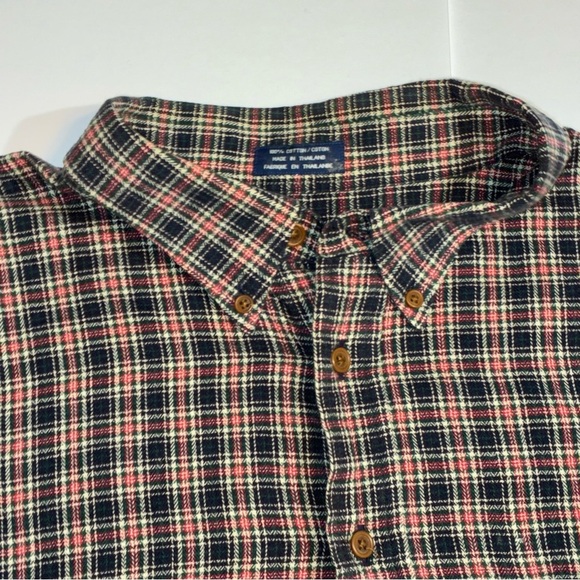 Cutter & Buck Button Down Blue Red Plaid Long Sleeve Size 2XB Business Casual - Picture 2 of 7